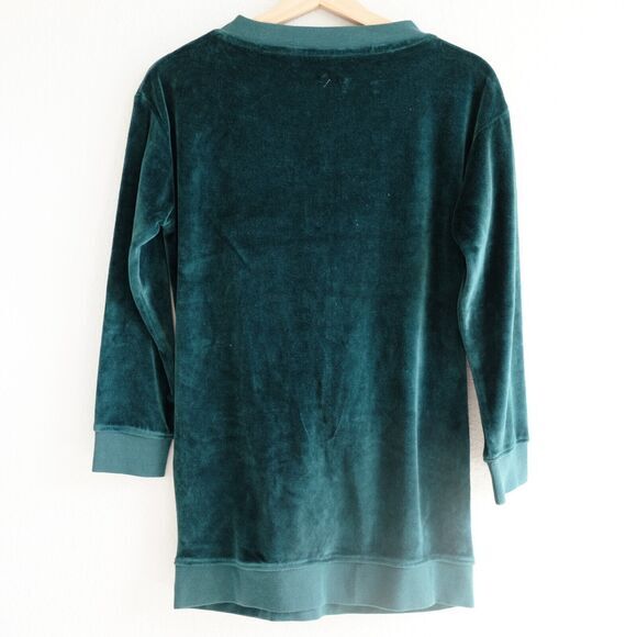 Roots Sweater Dress Velvet Cocoon Deep Teal Sz M *check measurements* - Picture 4 of 8